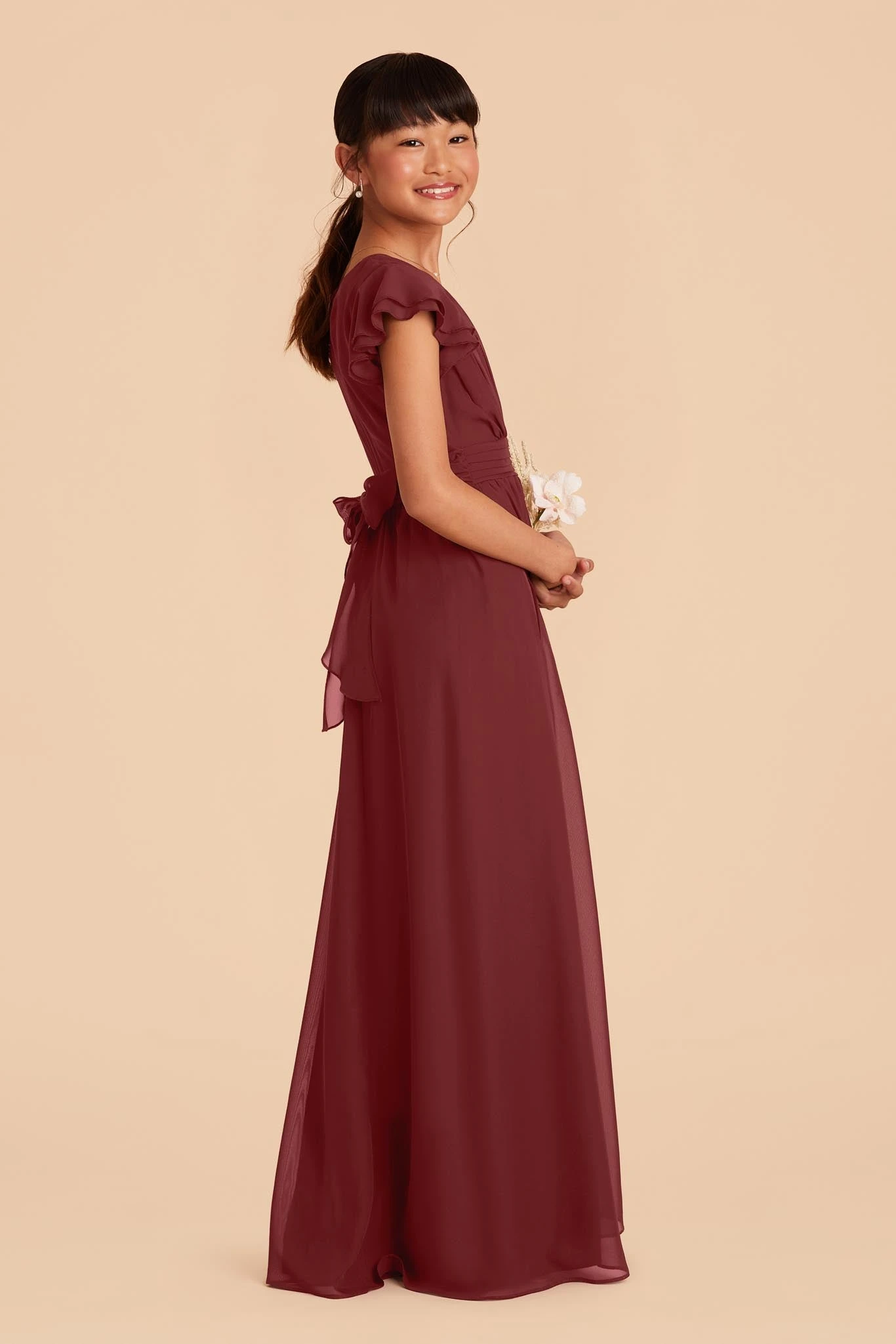 Celine Junior Dress - Rosewood - Image 2