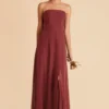 Chris Convertible Chiffon Dress - Rosewood