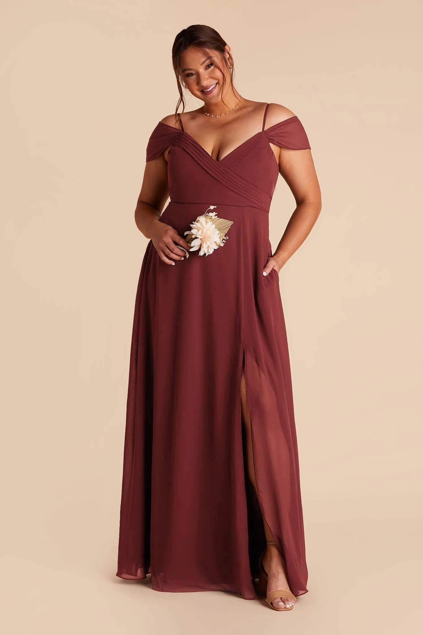Spence Convertible Dress - Rosewood - Image 8