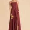 Winnie Convertible Chiffon Dress - Rosewood