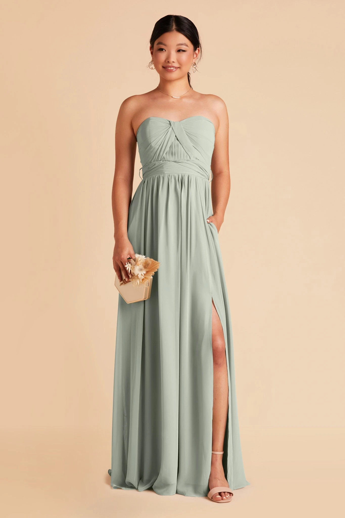 Grace Convertible Dress - Sage - Image 11