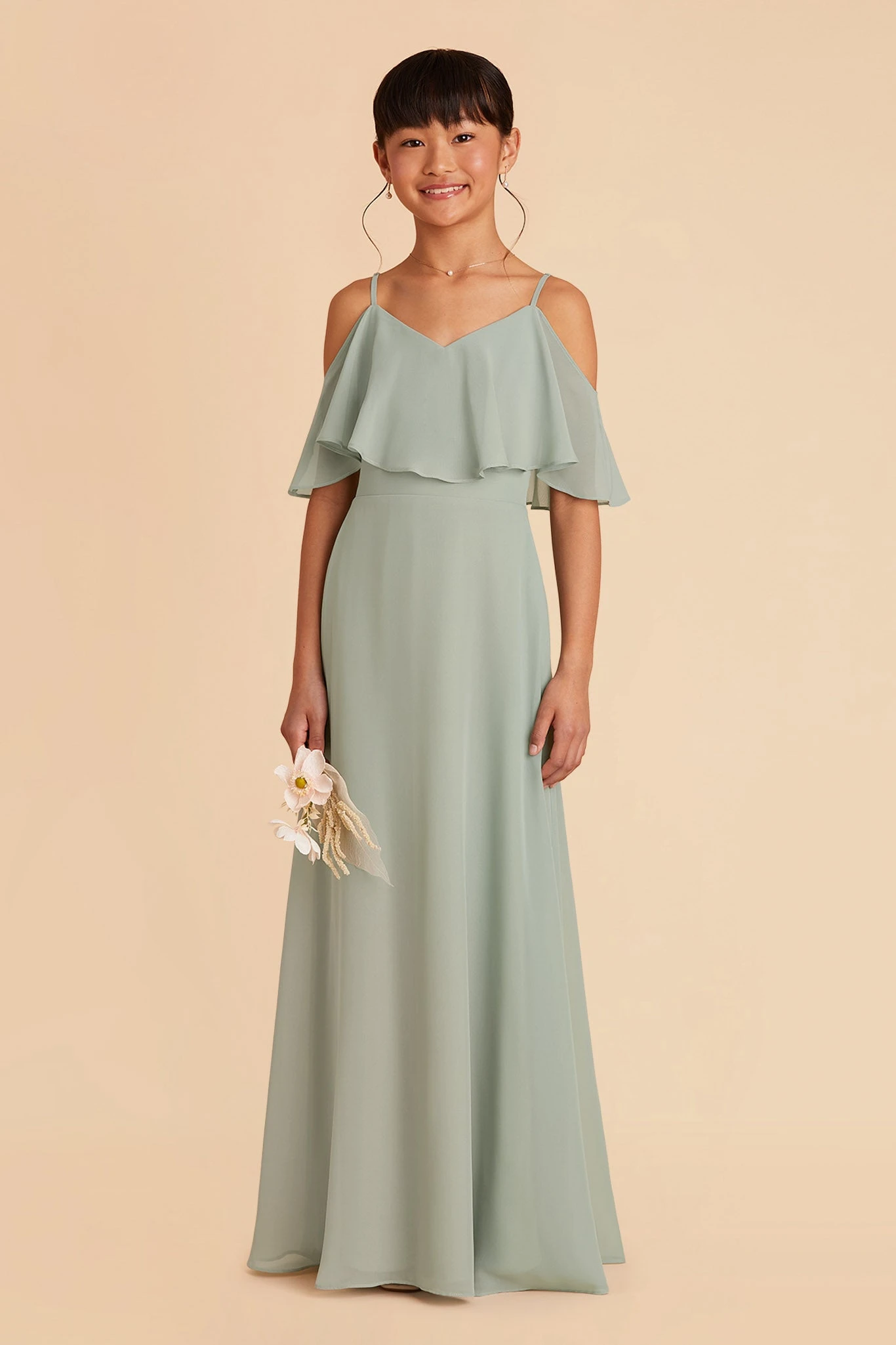 Janie Convertible Junior Dress - Sage - Image 6