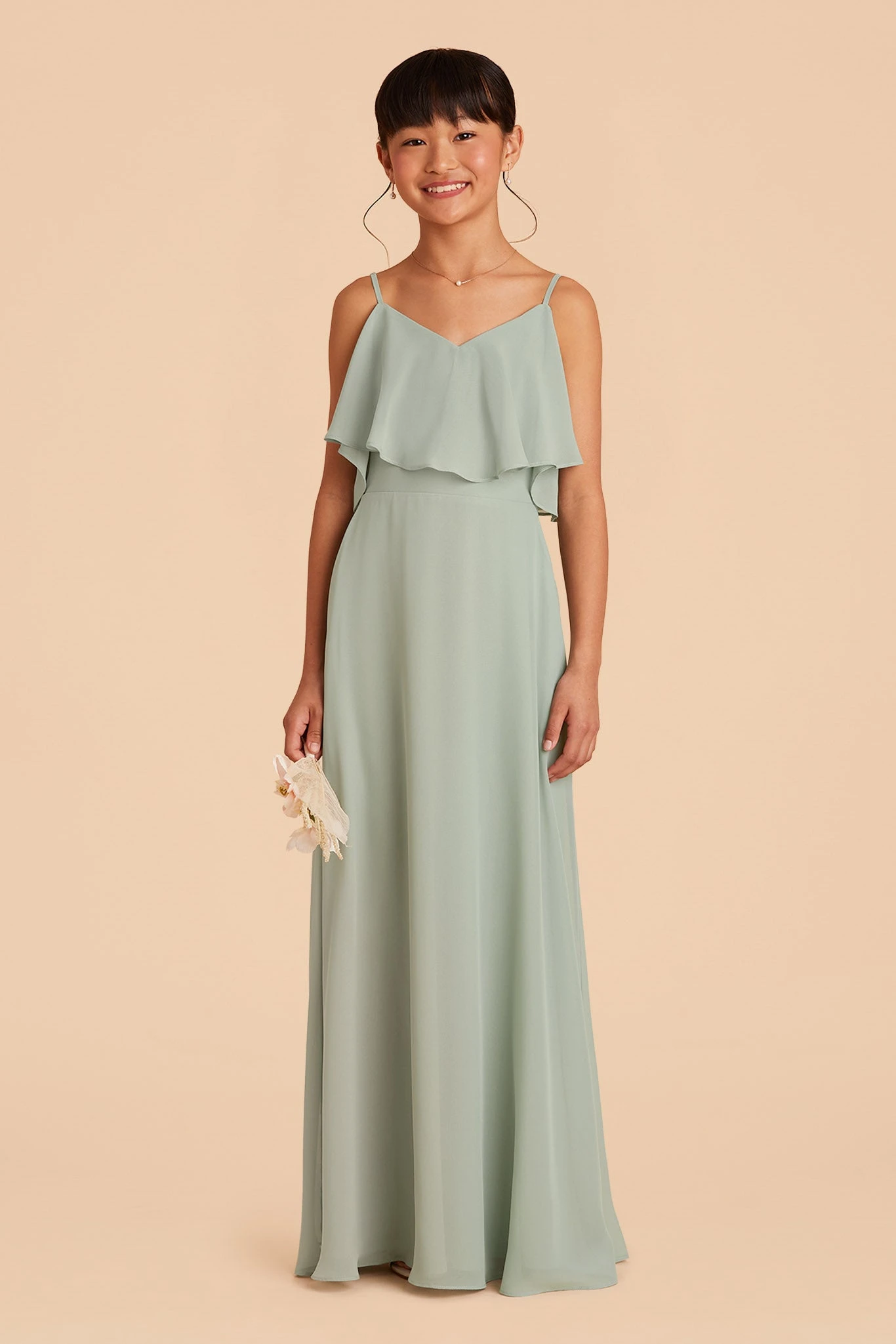 Janie Convertible Junior Dress - Sage - Image 9