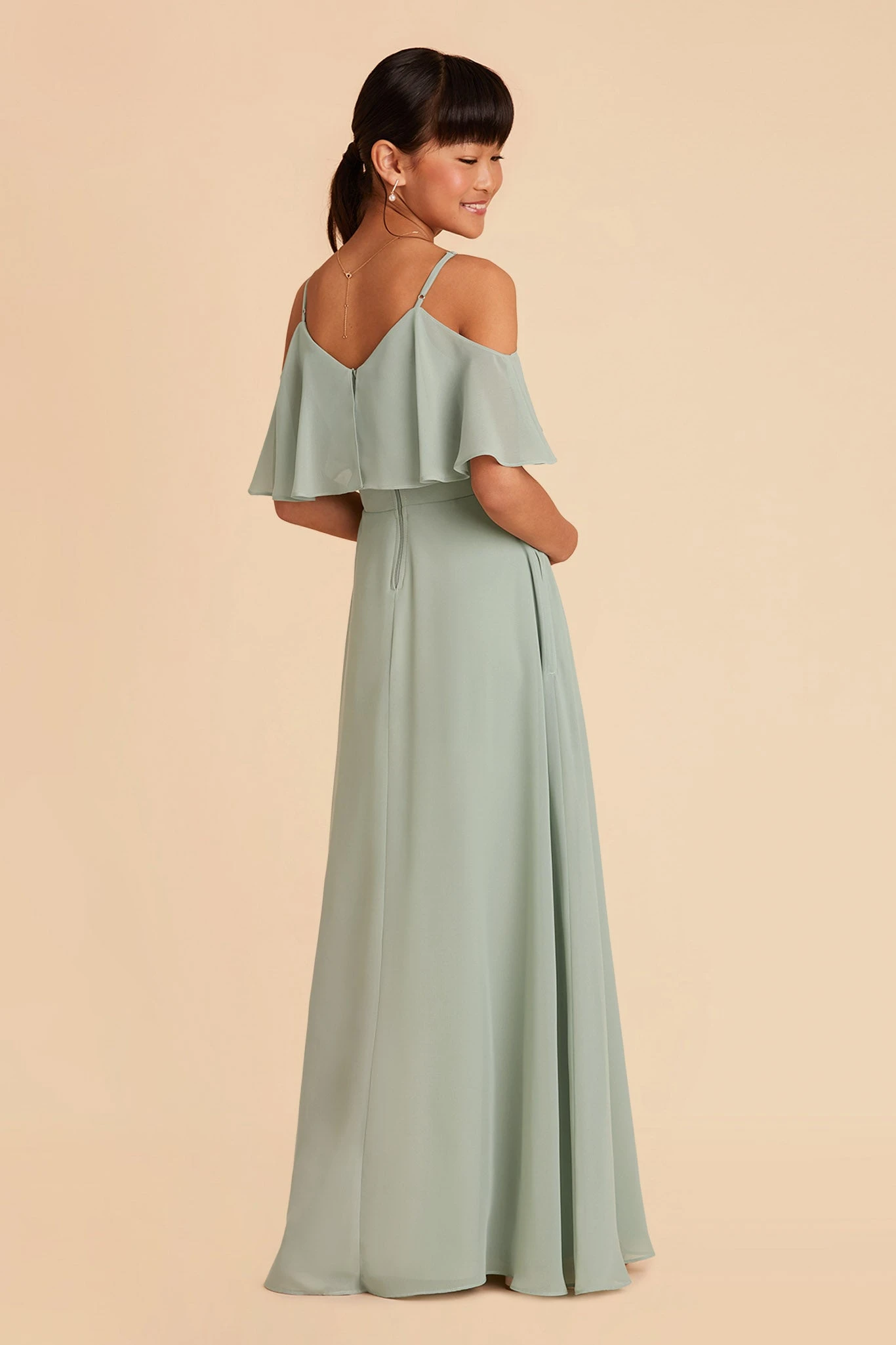 Janie Convertible Junior Dress - Sage - Image 3