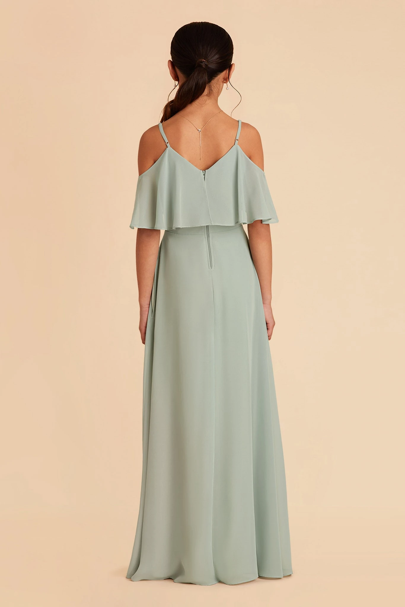 Janie Convertible Junior Dress - Sage - Image 10