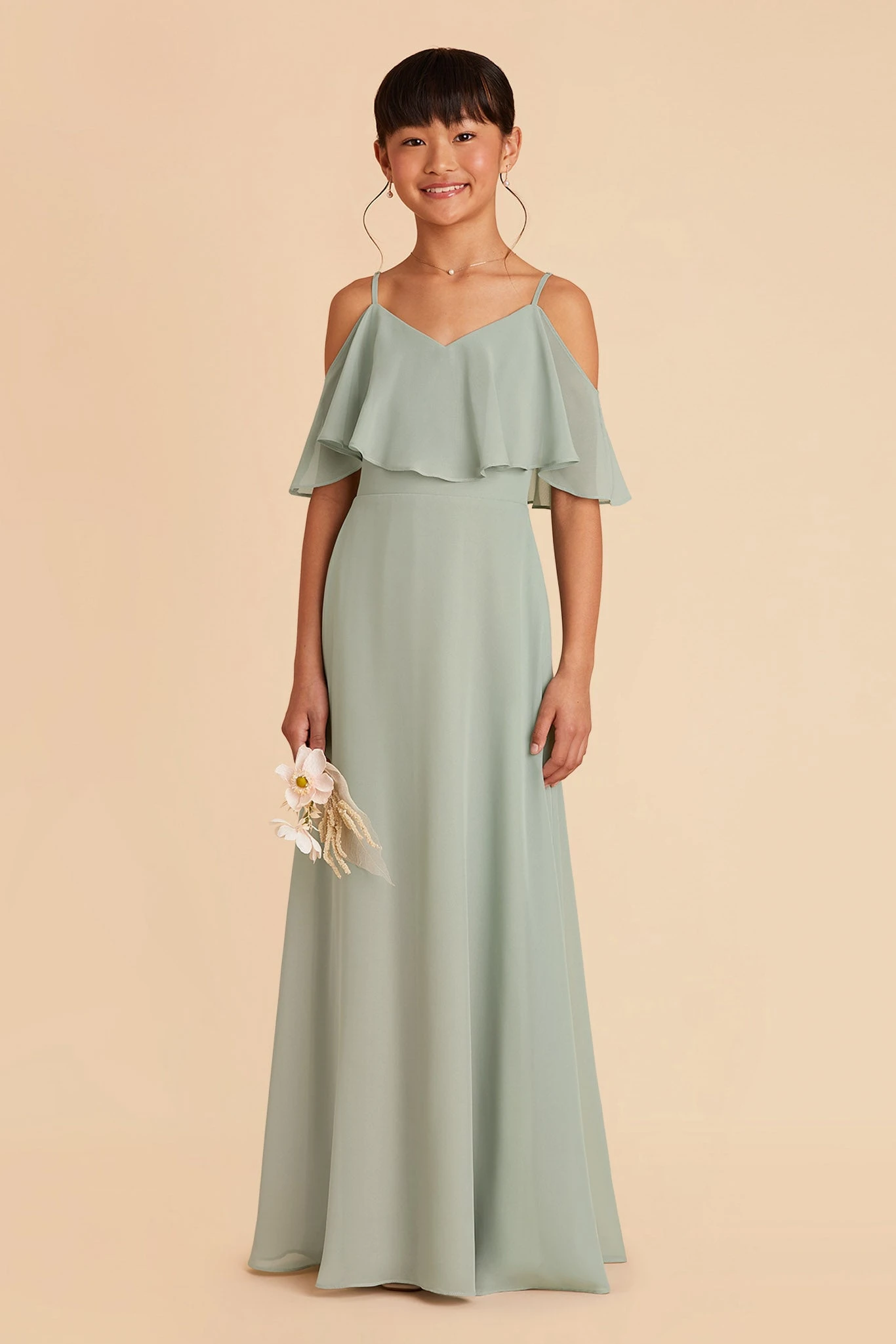 Janie Convertible Junior Dress - Sage - Image 4