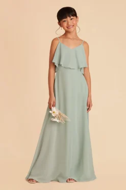 Janie Convertible Junior Dress - Sage