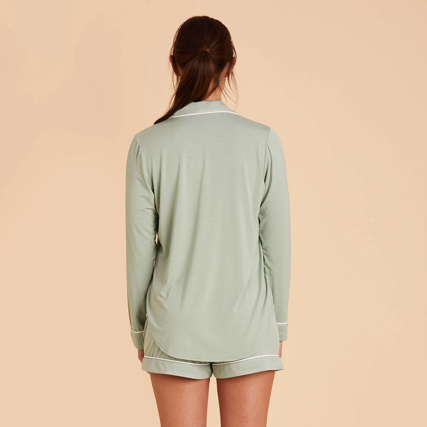 Jonny Long Sleeve Pajama Set - Sage - Image 7