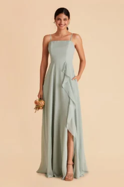 Winnie Convertible Chiffon Dress - Sage