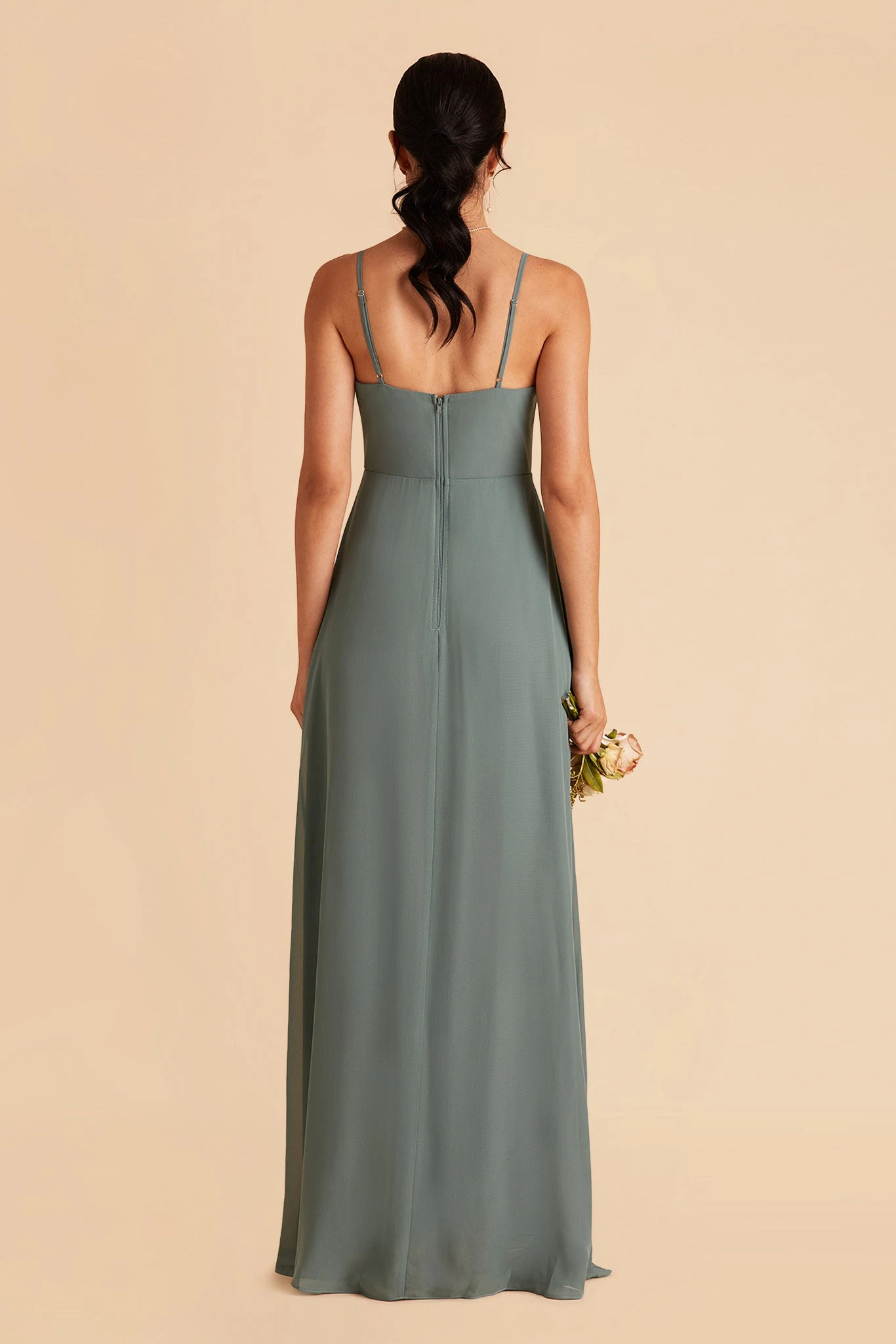 Amy Chiffon Dress - Sea Glass - Image 3