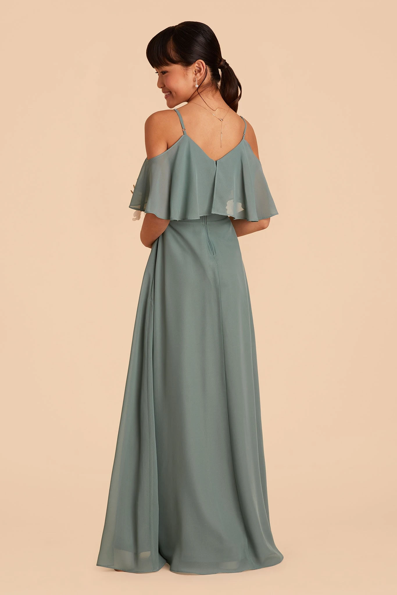 Janie Convertible Junior Dress - Sea Glass - Image 7