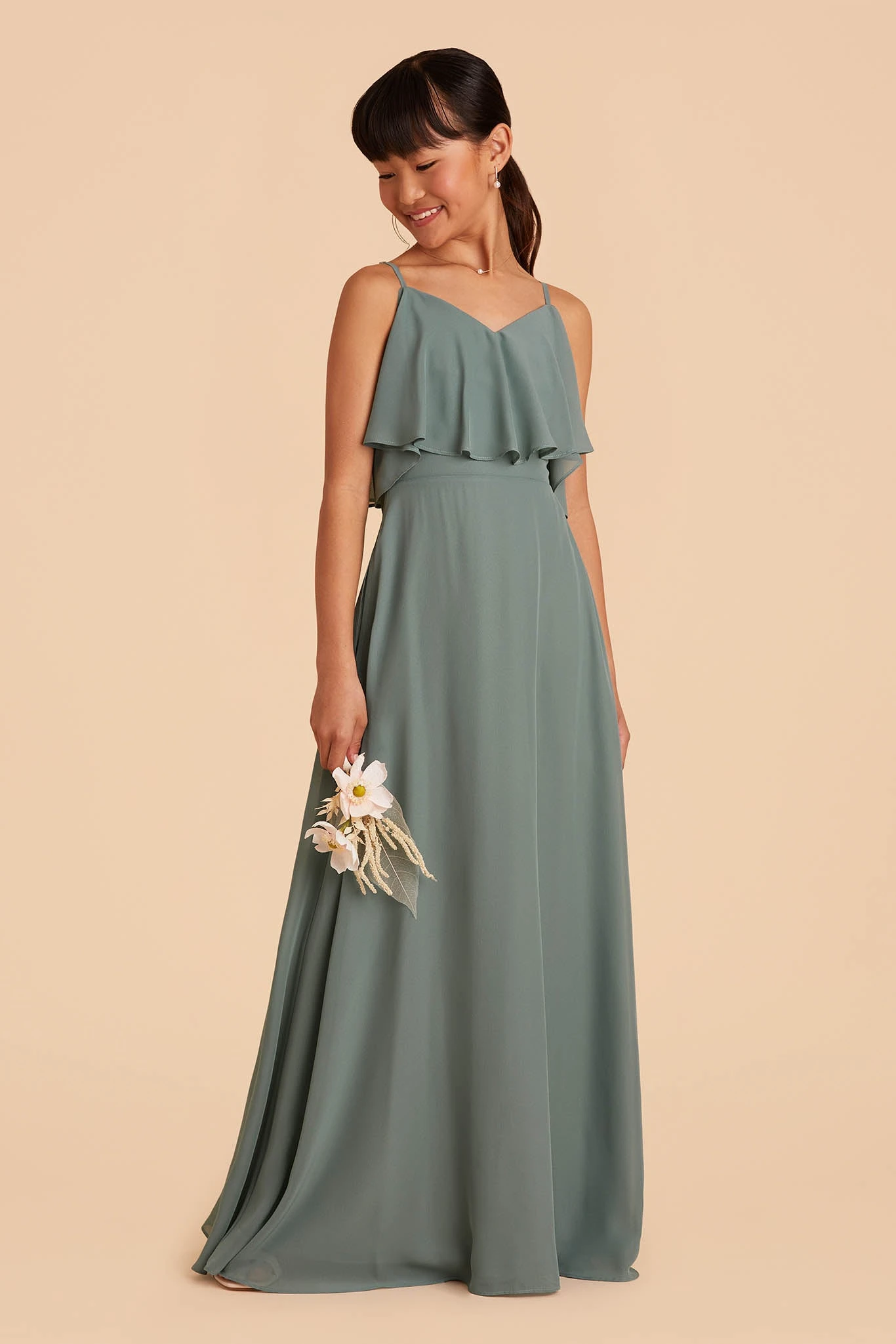 Janie Convertible Junior Dress - Sea Glass