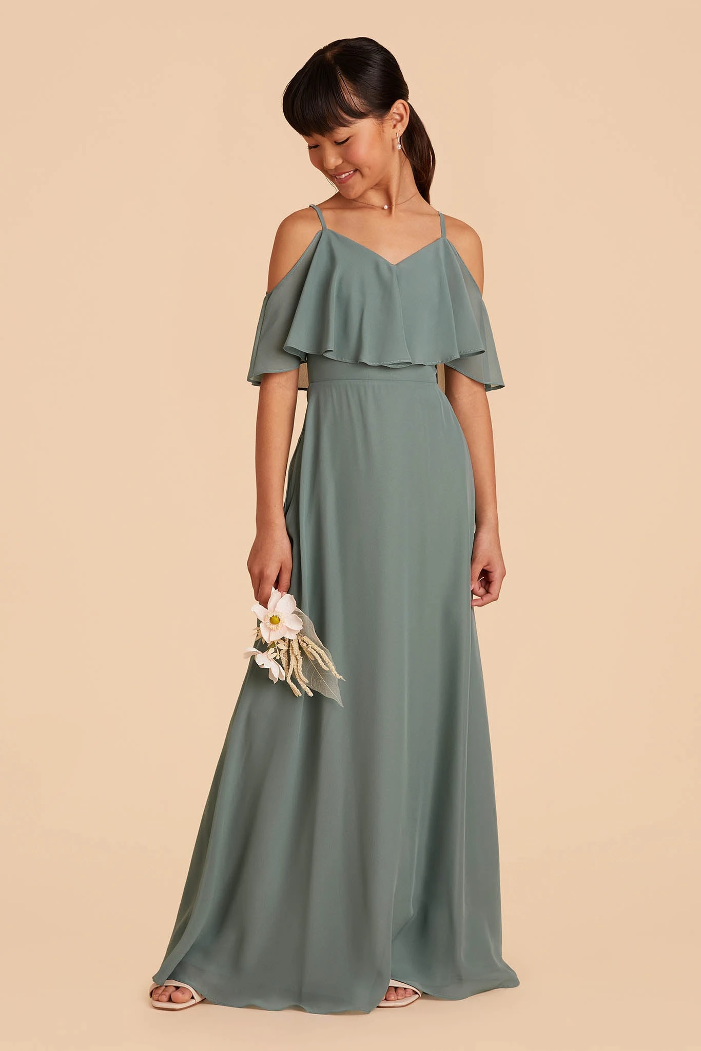 Janie Convertible Junior Dress - Sea Glass - Image 5