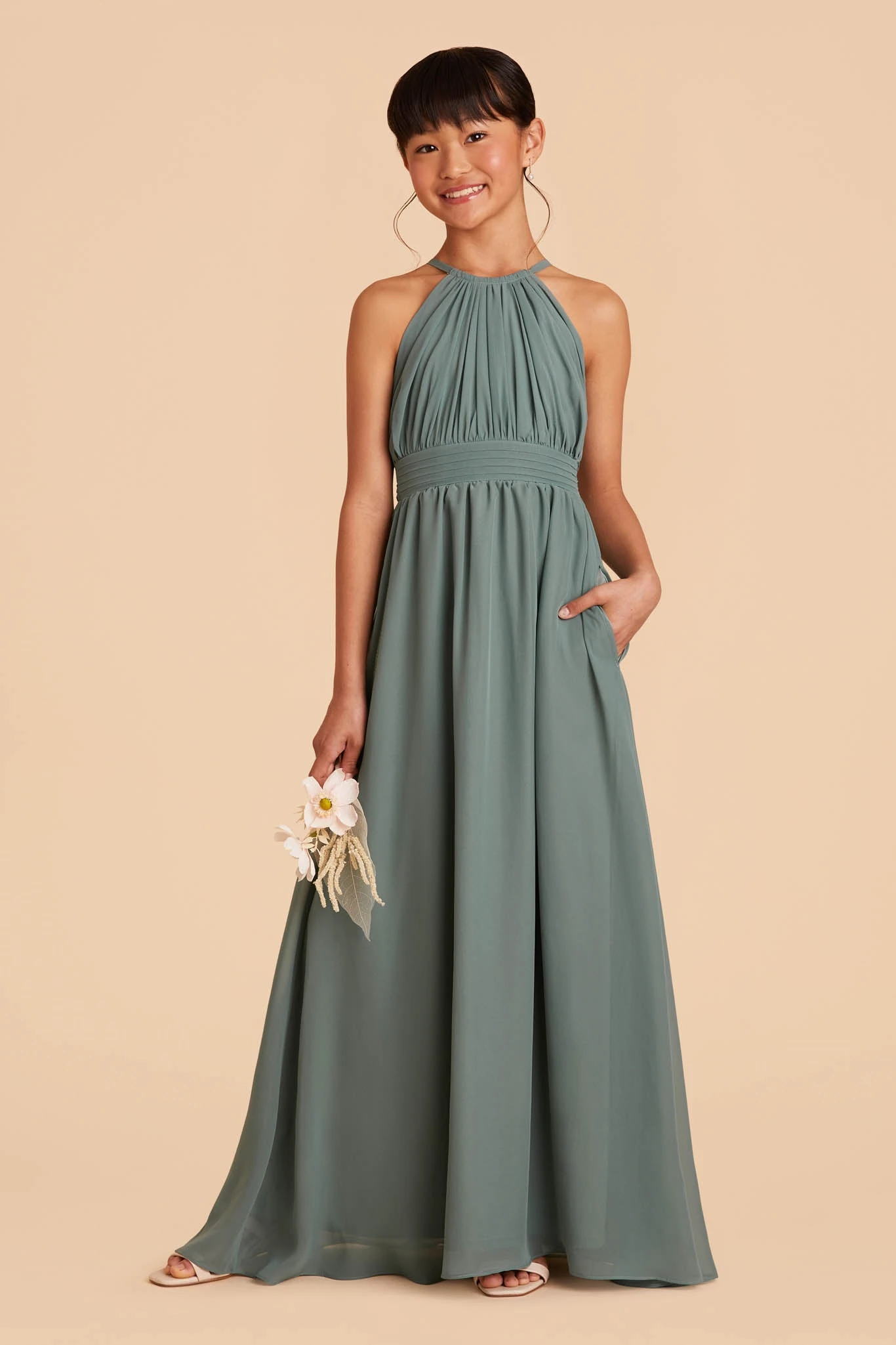 Sienna Junior Dress - Sea Glass - Image 3