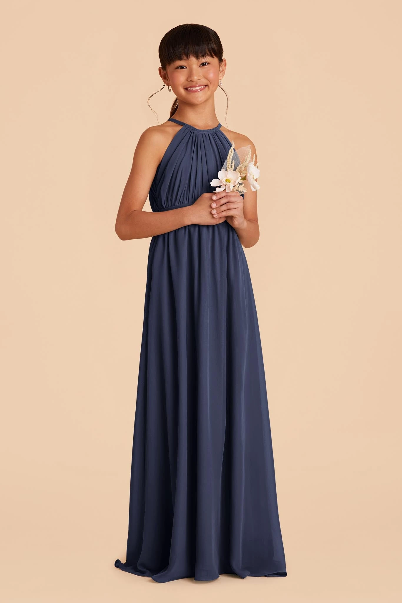 Sienna Junior Dress - Slate Blue