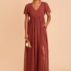 Hannah Empire Dress - Spice