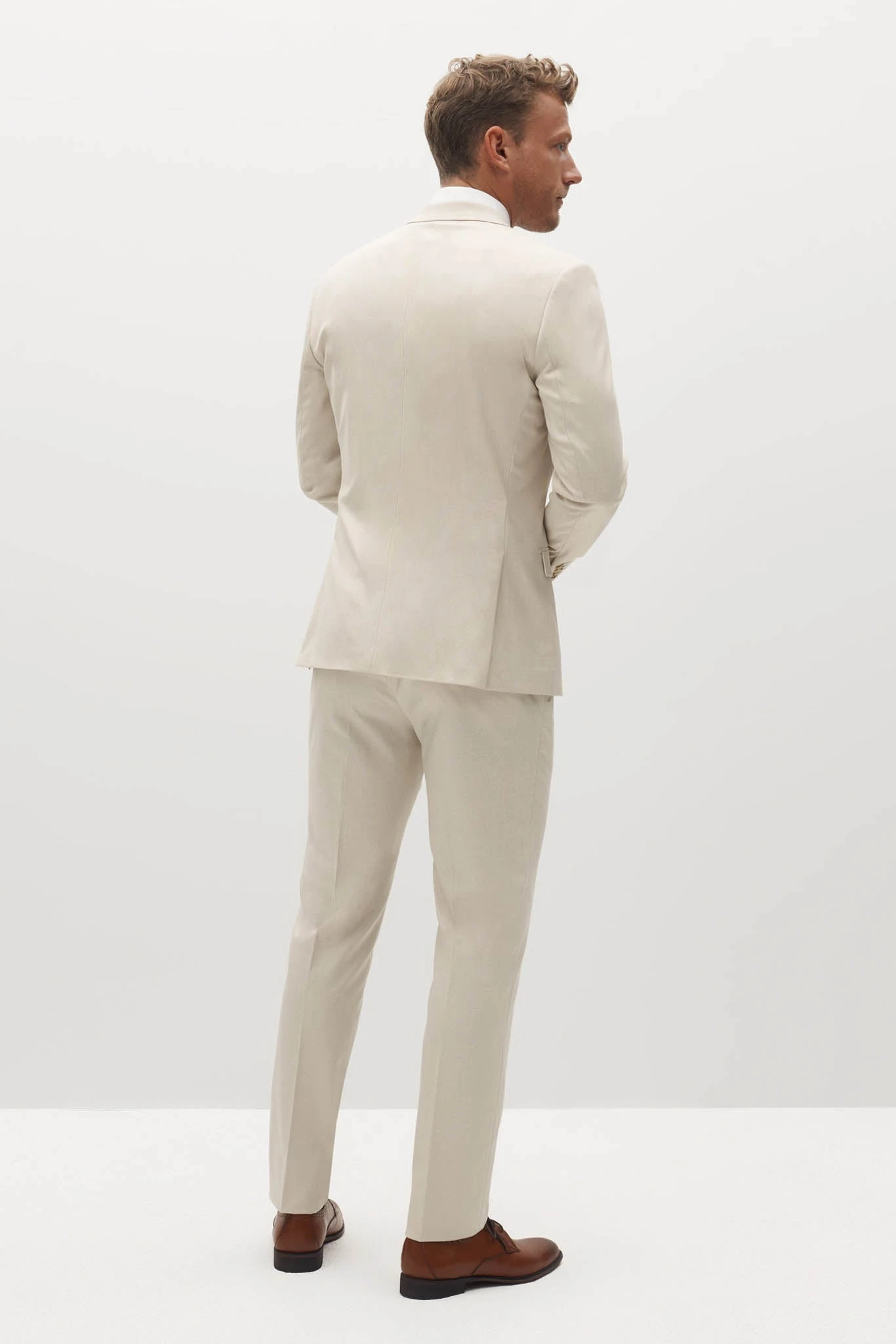Tan Suit Pants By SuitShop - Image 3
