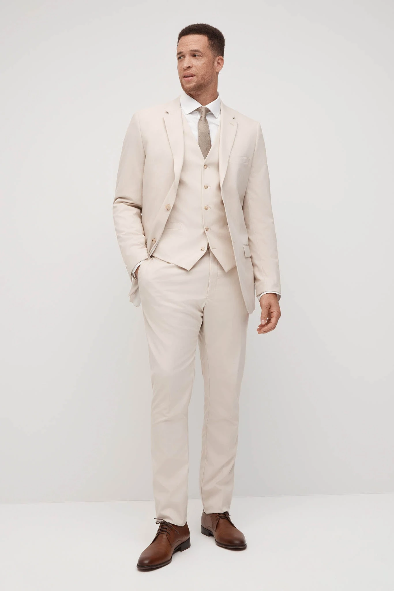 Tan Suit Pants By SuitShop - Image 2