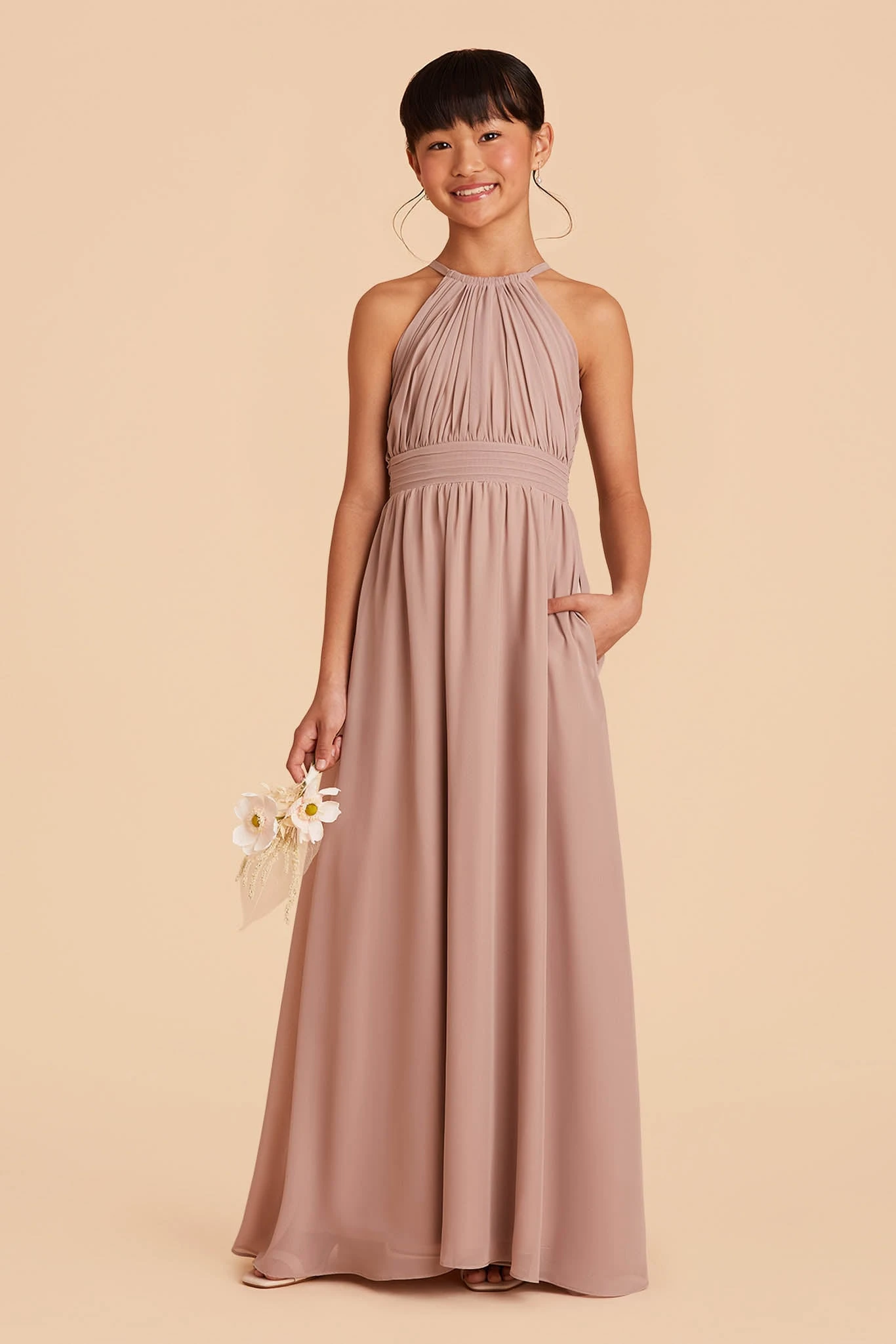 Sienna Junior Dress - Taupe - Image 3