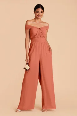 Gigi Convertible Jumpsuit - Terracotta
