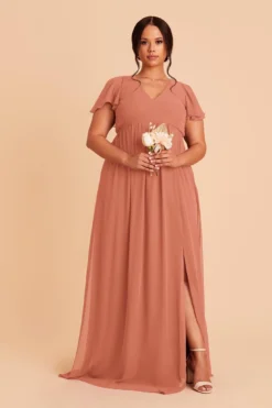 Hannah Empire Dress - Terracotta