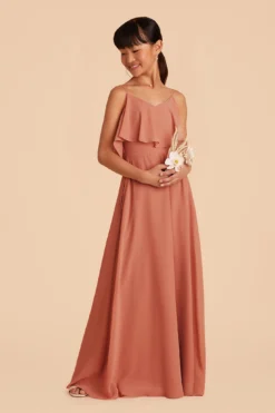 Janie Convertible Junior Dress - Terracotta