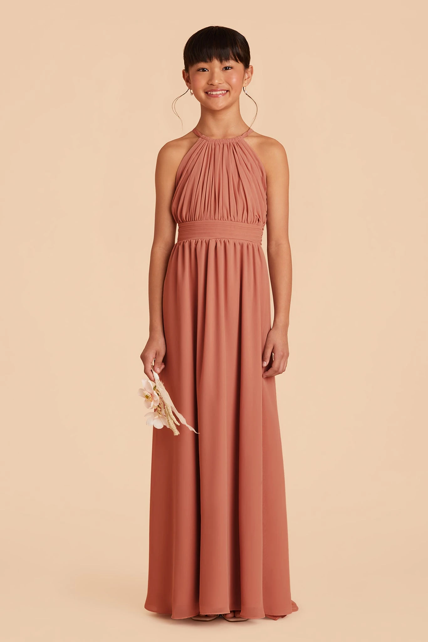 Sienna Junior Dress - Terracotta