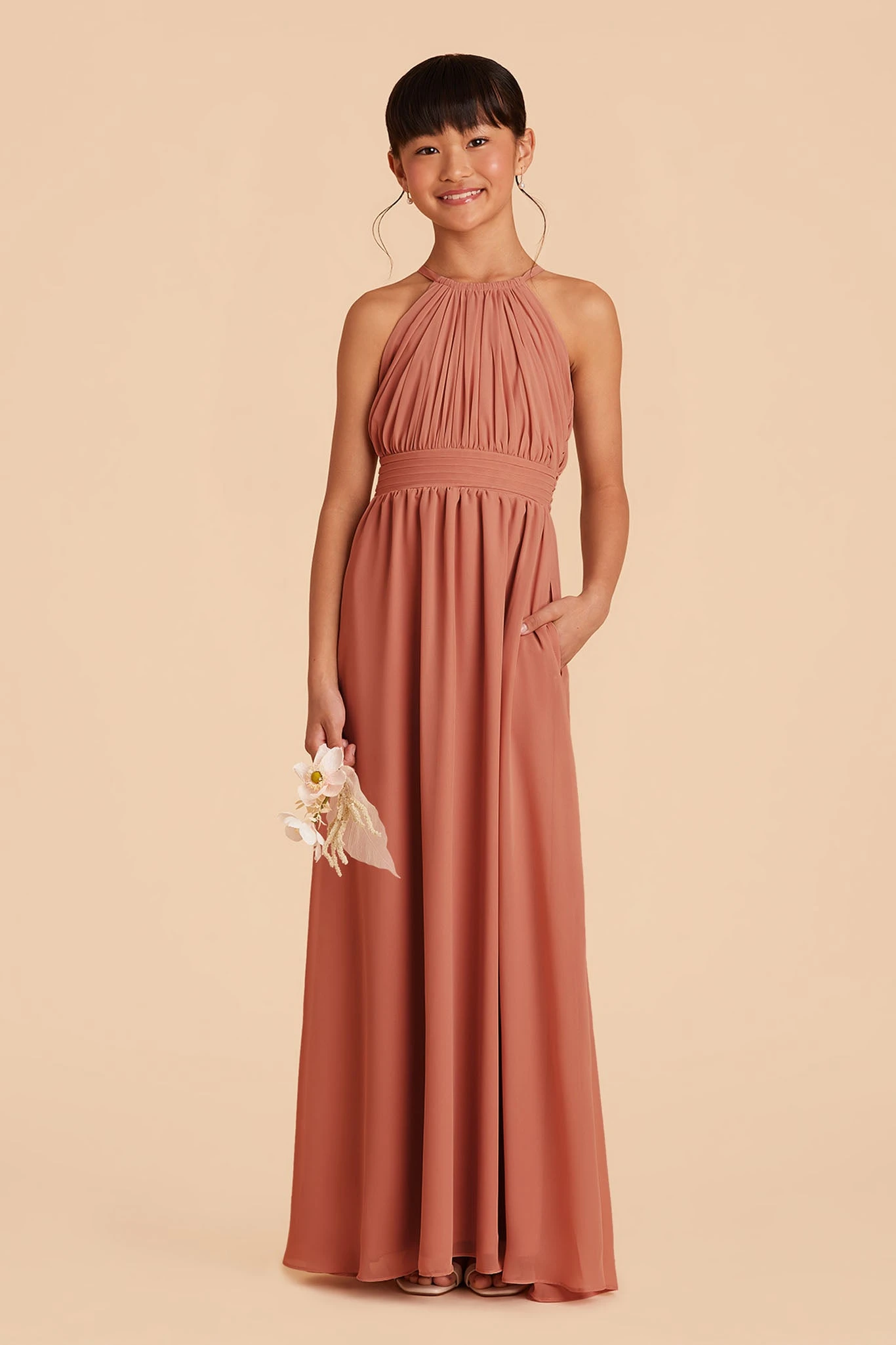 Sienna Junior Dress - Terracotta - Image 3