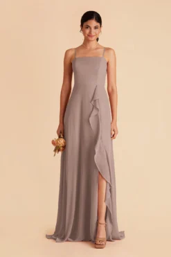 Winnie Convertible Chiffon Dress - Toffee