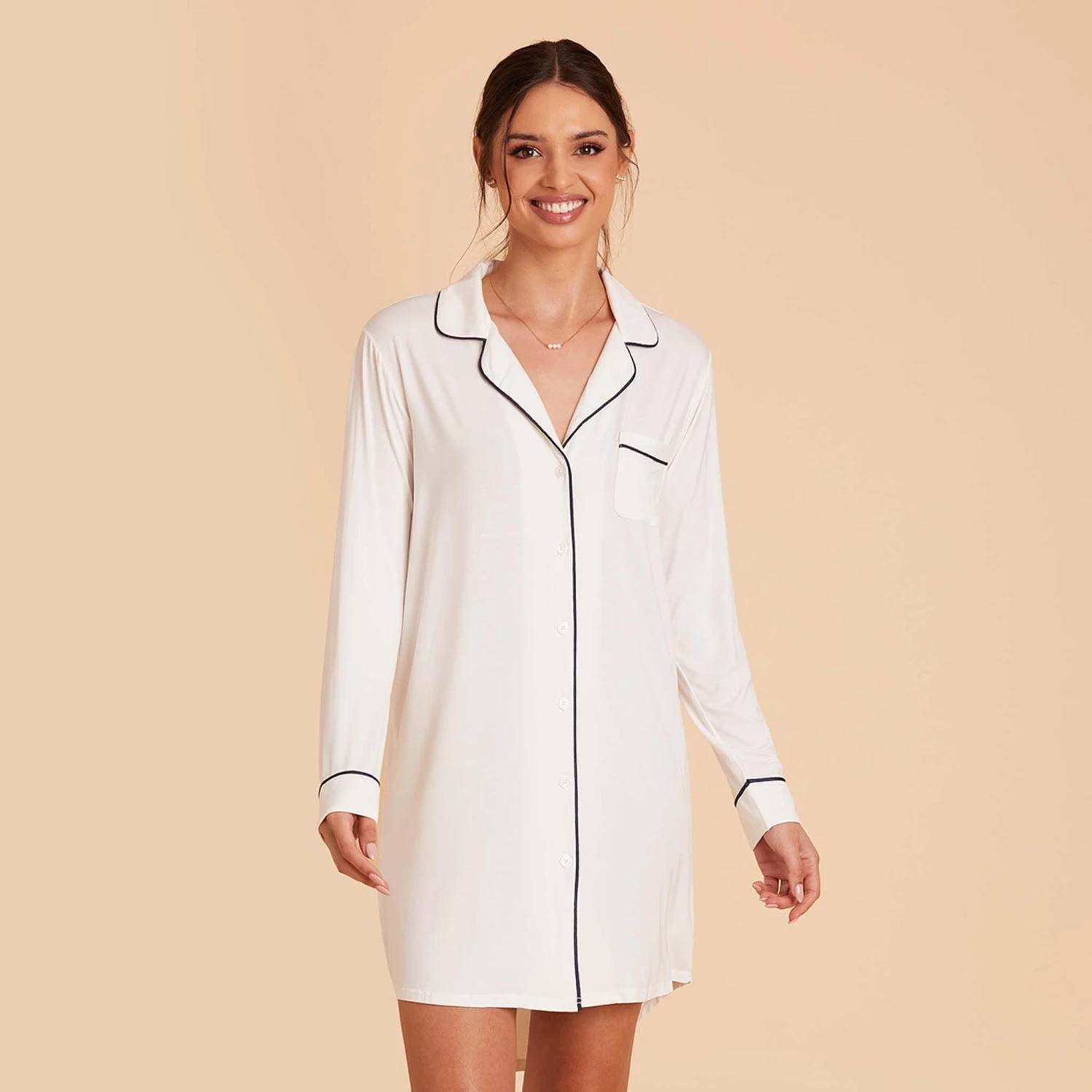 Kamryn Sleepshirt - White - Image 5