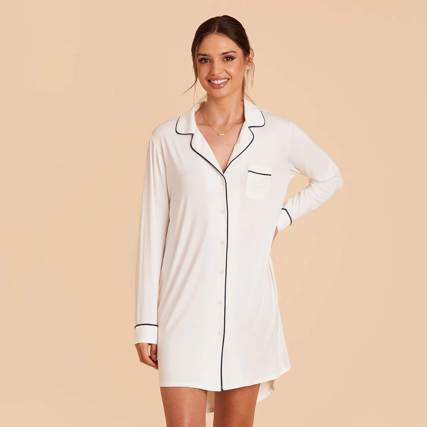 Kamryn Sleepshirt - White