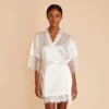 Betty Lace Robe - White